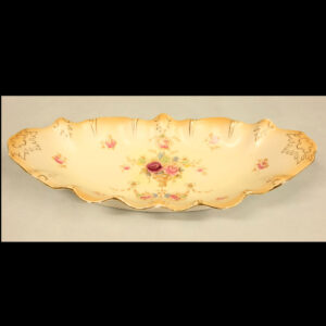 Antique Devon Ware Shaped Decorated Dish / Platter.
