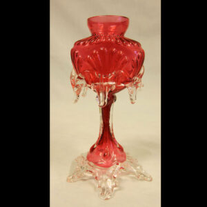 Antique Cranberry Glass Vase