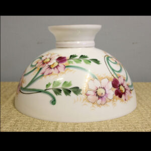 Antique Mushroom Opaline Hanging Oil Lamp Shade