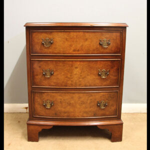 Antique Walnut Bedside Chest of Drawers