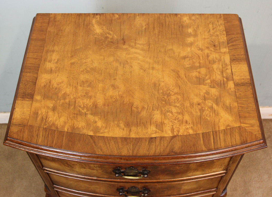Antique Burr Walnut Chest Drawers, Norfolk,