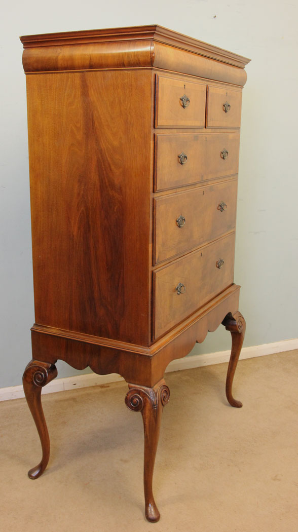 Quality Walnut Tallboy, Norfolk,