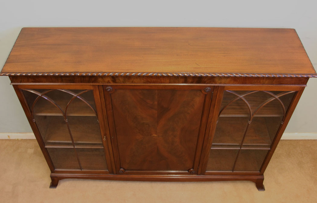 Antique Mahogany Display Cabinet, Lincolinshire,