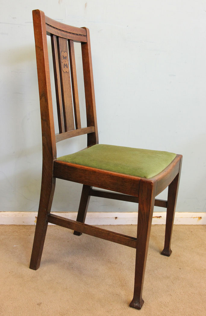 Antique Set Four Dining Chairs
