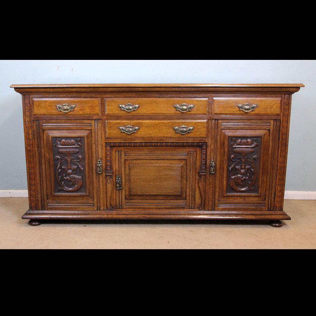 Antique Oak Sideboard / Dresser Base