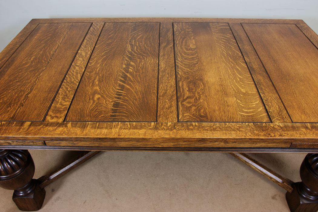 Antique Draw Leaf Refectory Dining Table,