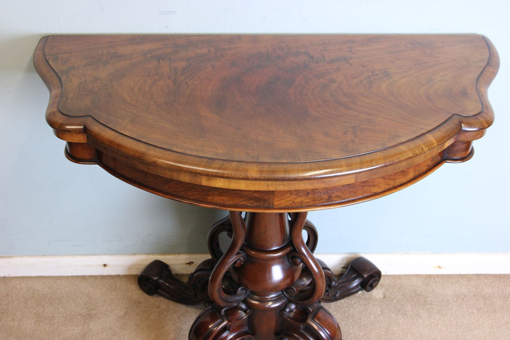 Victorian Antique Card Games Table,