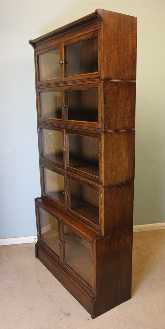 Antique Globe Wernike Style Bookcase,