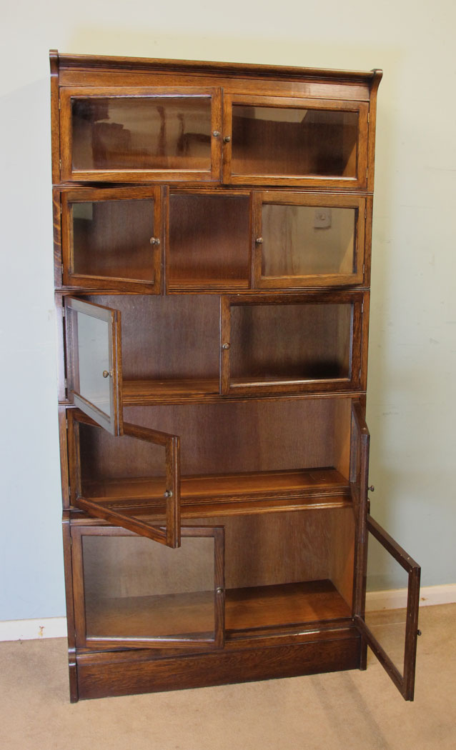 Antique Oak Bookcase Globe Wernike Type