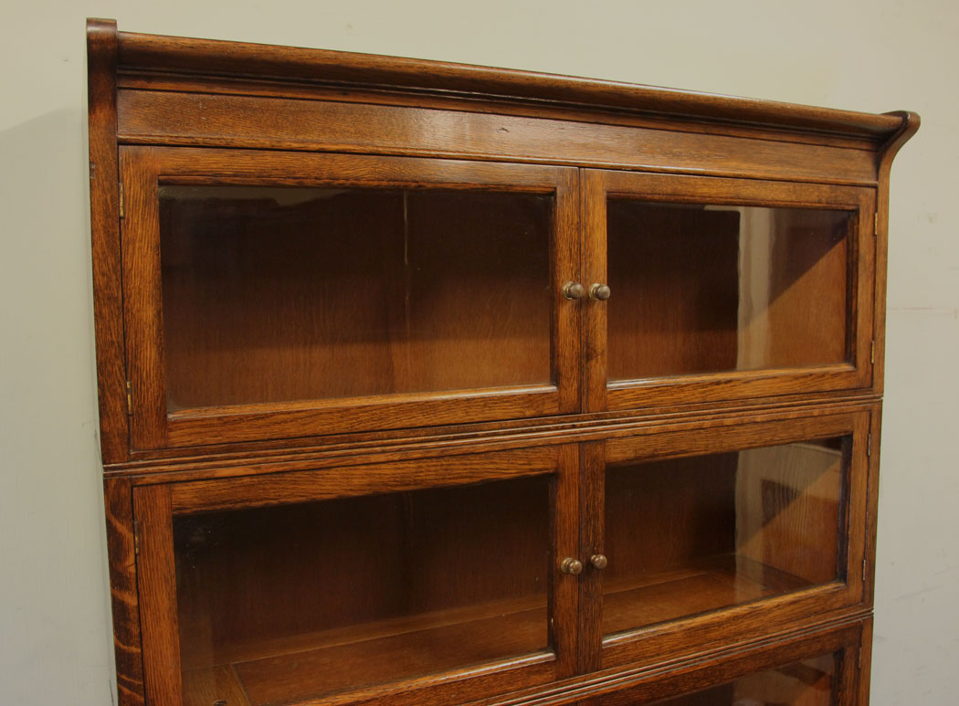 Antique Globe Wernike Style Bookcase, Display Cabinet,
