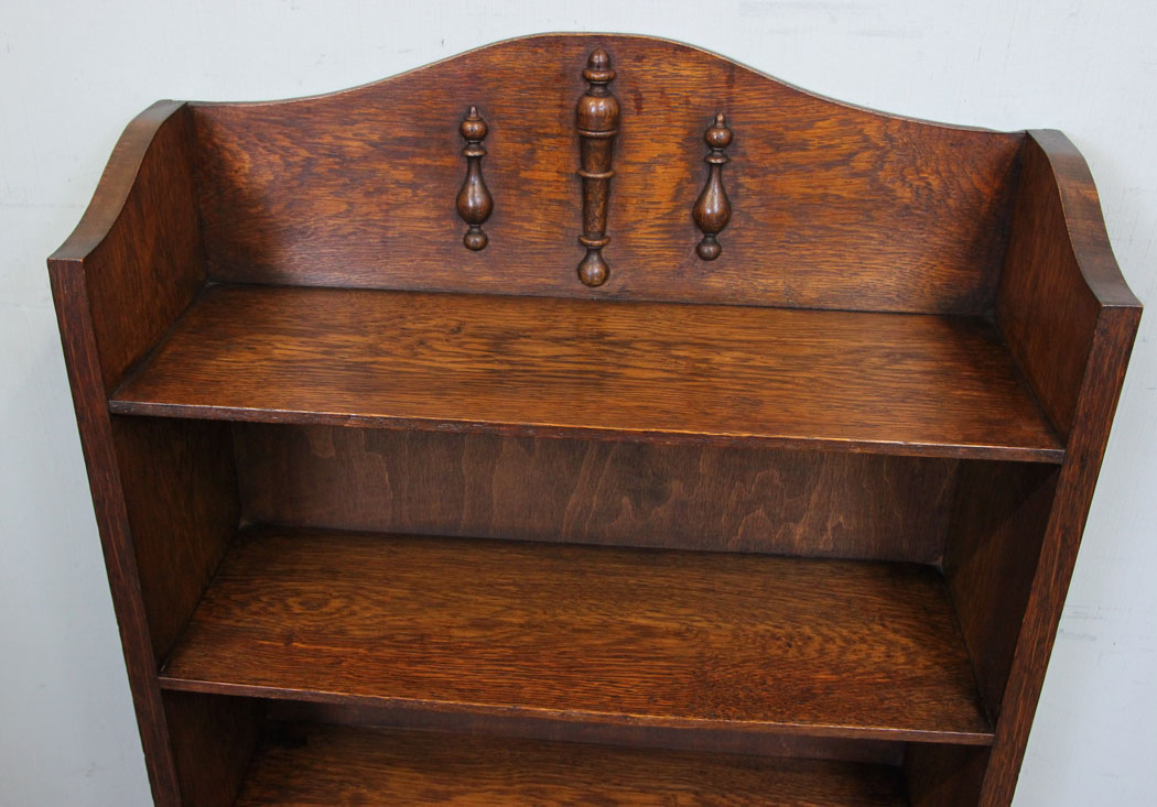 Oak Bookcase Display Shelves,