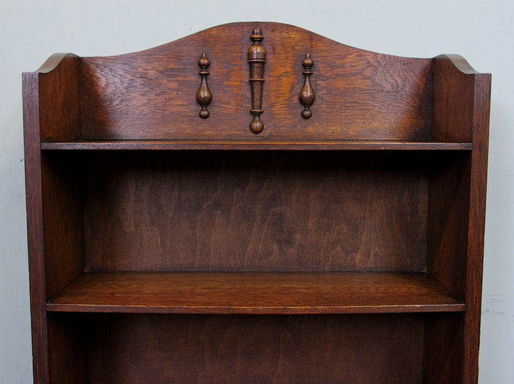 Open Oak Bookcase Display Shelves,