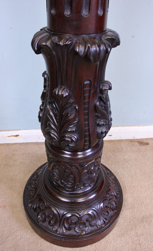Antique Carved Plant Stand,