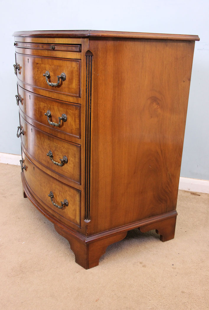 Burr Walnut Chest of Drawers,