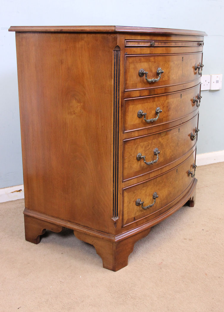 Antique Small Burr Walnut Chest of Drawers,