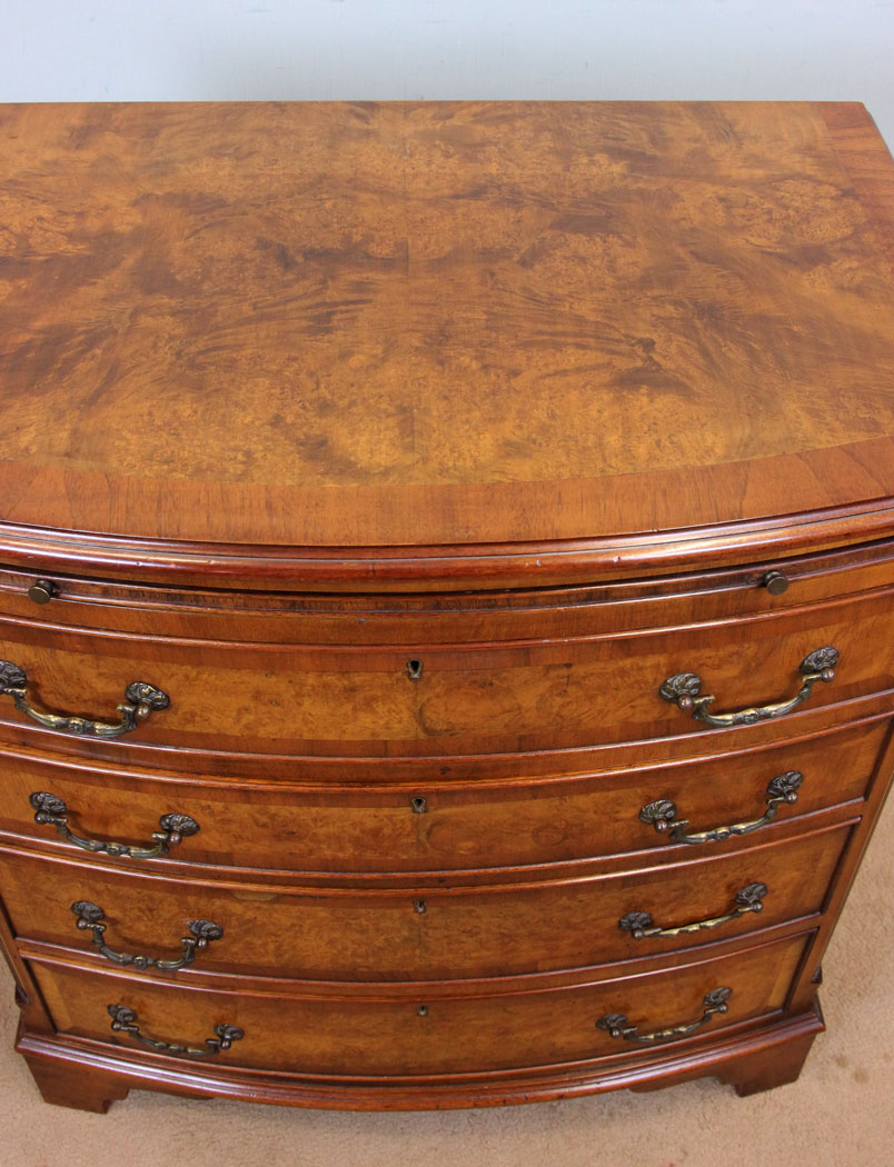 Small Bow Front Chest of Drawers,