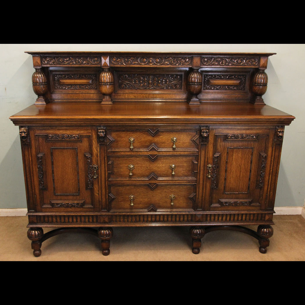 Antique Oak Sideboard,