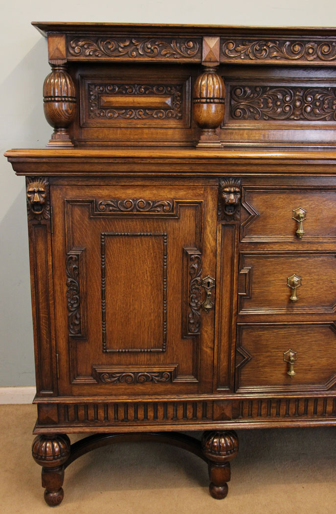 Antique Sideboard Server Buffet,