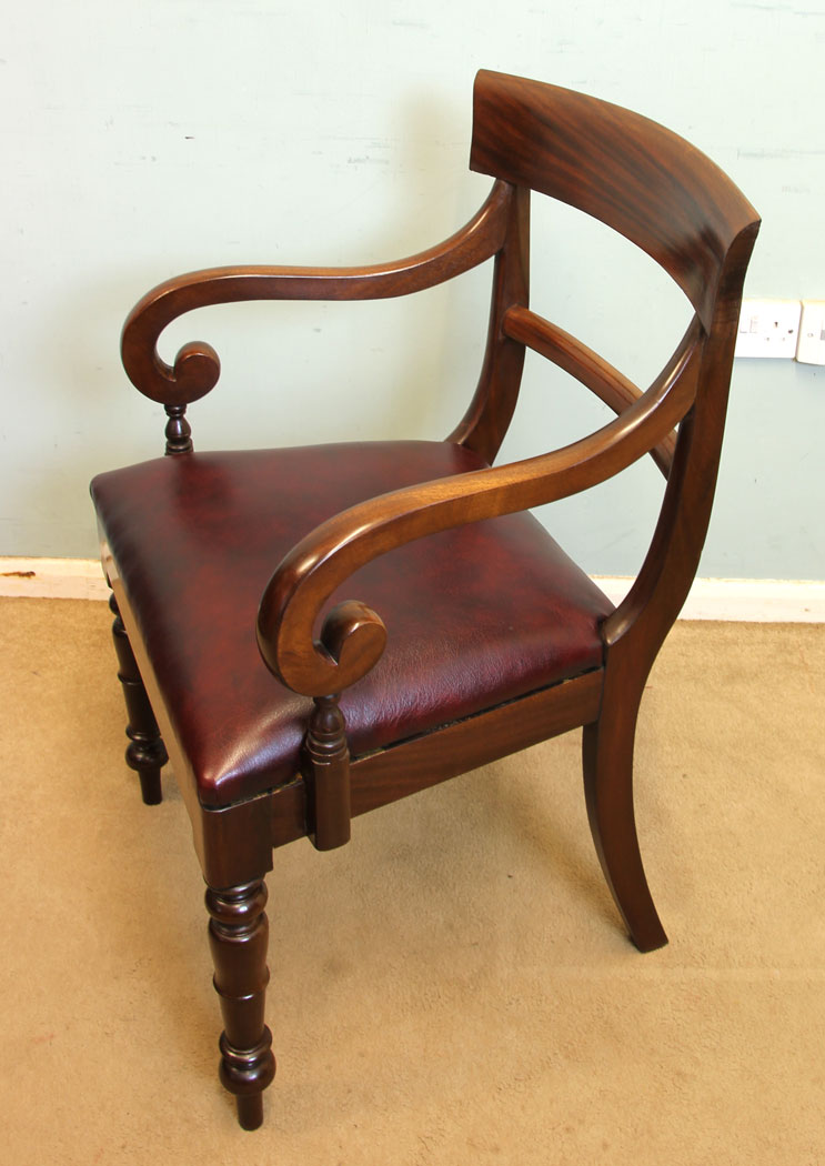 Antique Victorian Desk Armchair,