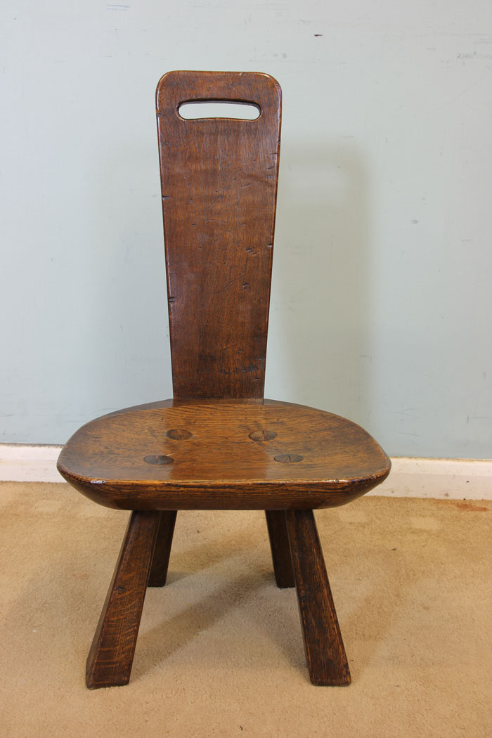 Antique Solid Oak Chair,