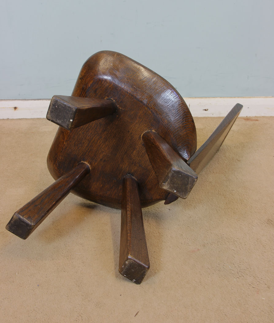 Antique Oak Low Chair