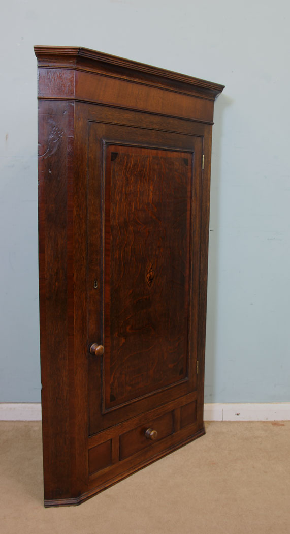 Hanging Antique Corner Cupboard,