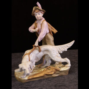Royal Dux Figure of Hunting Dog