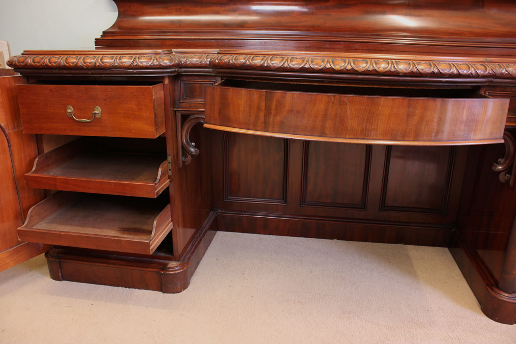 Antique Victorian Mahogany Sideboard,