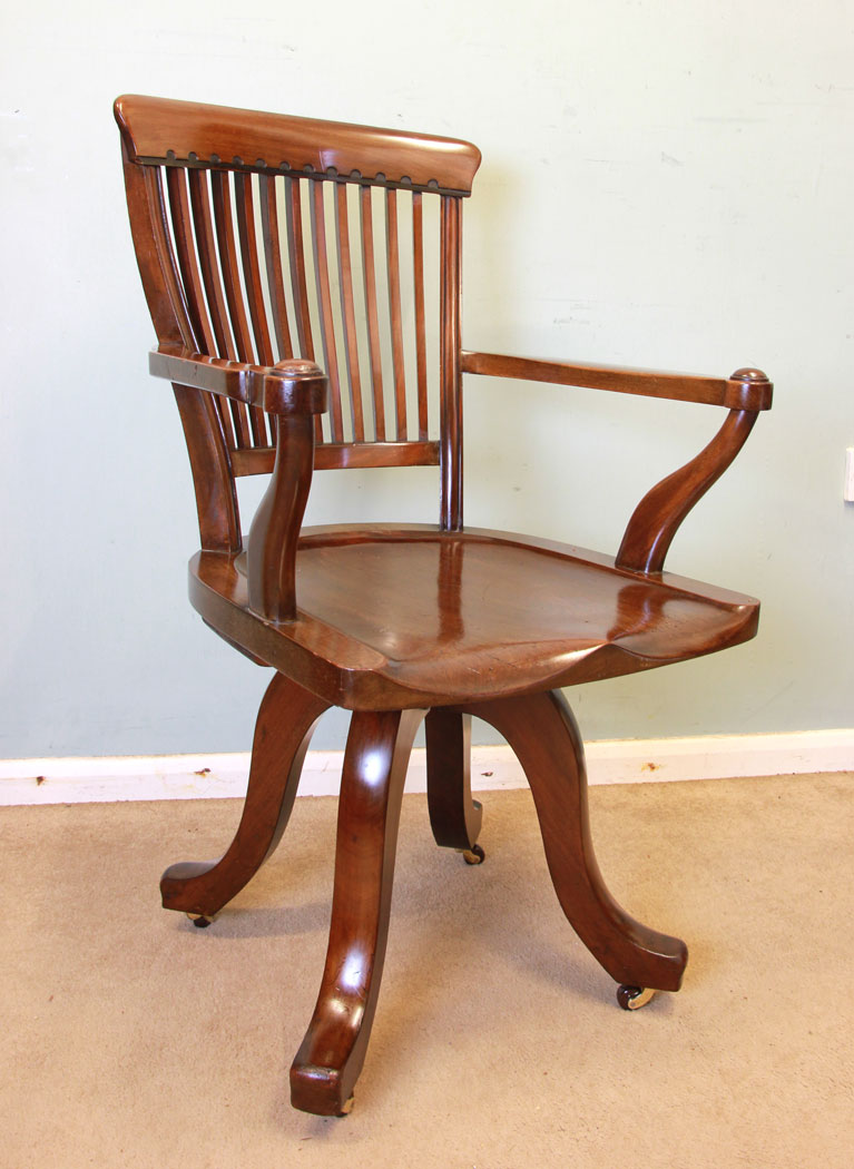 Mahogany Antique Desk Chair,