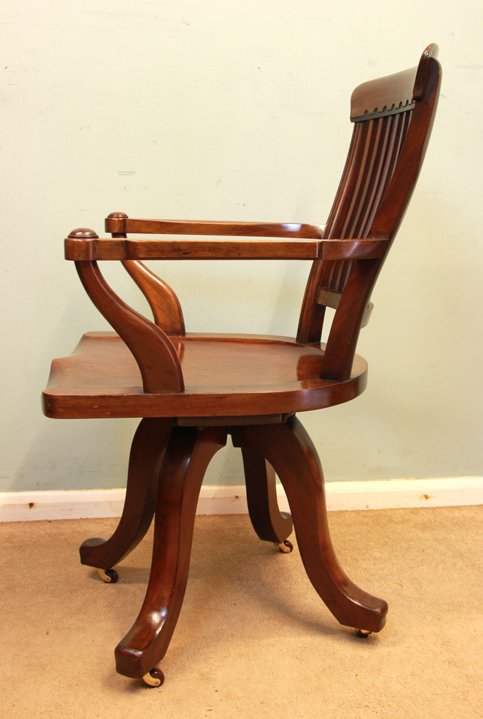 Antique Swivel Desk Chair,