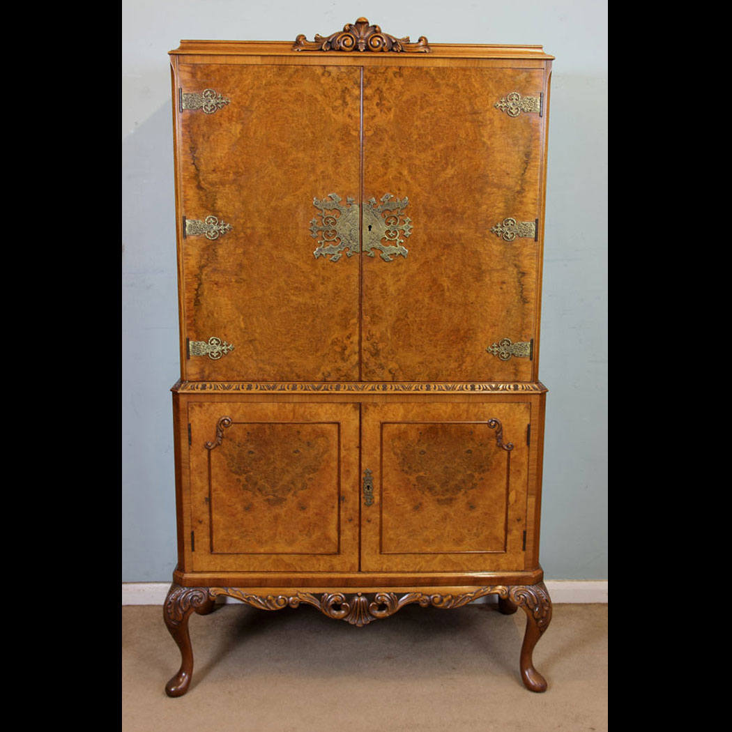 Burr Walnut Cocktail Cabinet,