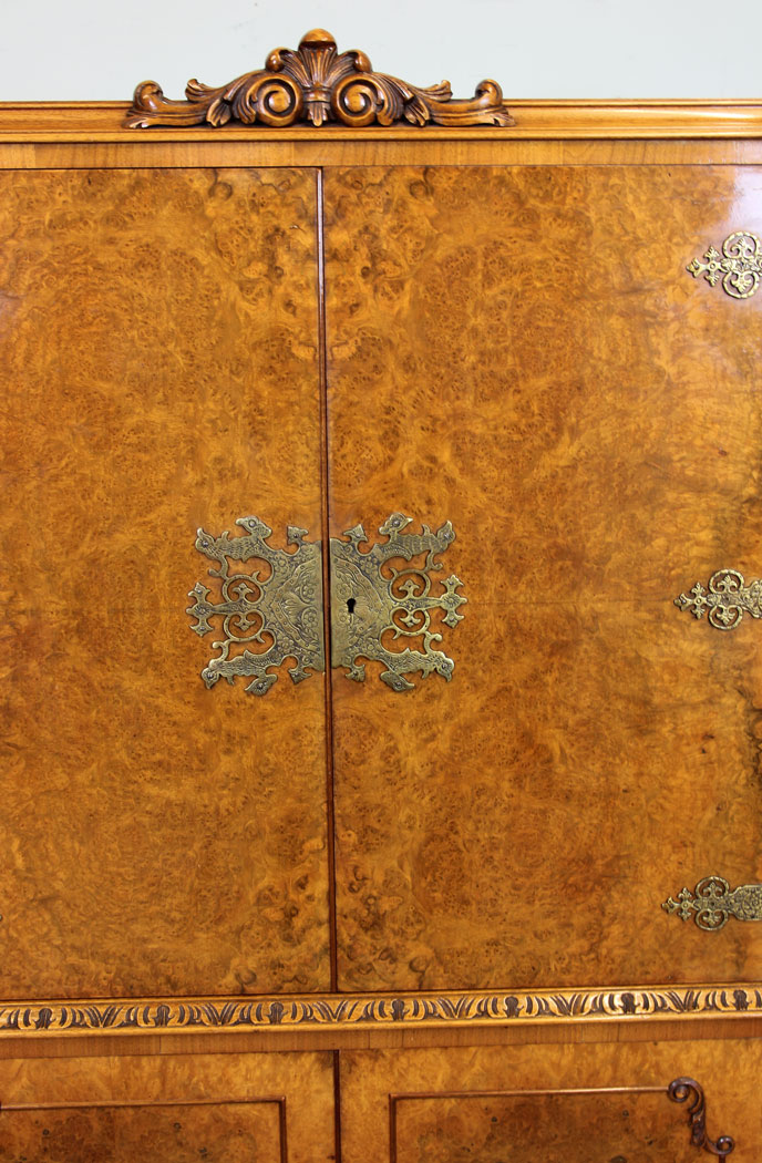Burr Walnut Cocktail Cabinet,