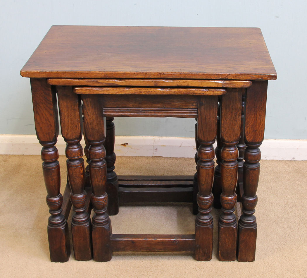 Antique Nest Side Tables,