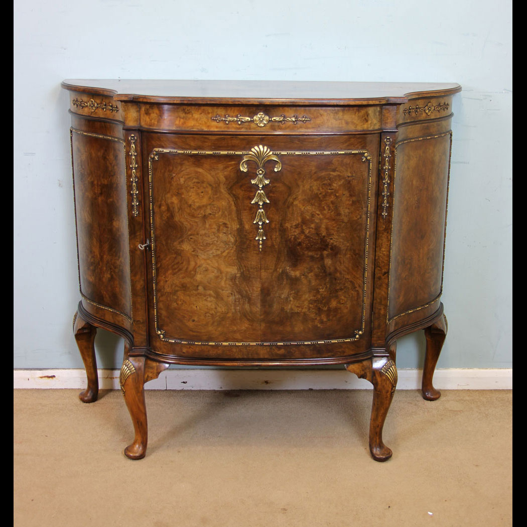 Antique Burr Walnut Sideboard,