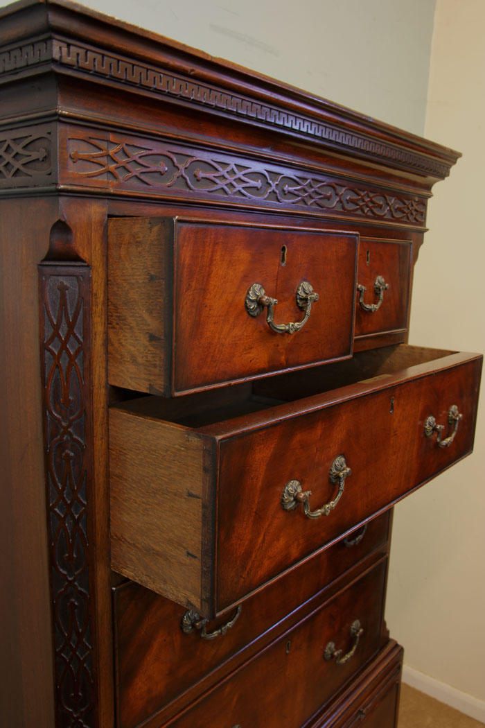 Antique Chippendale Style Tallboy.