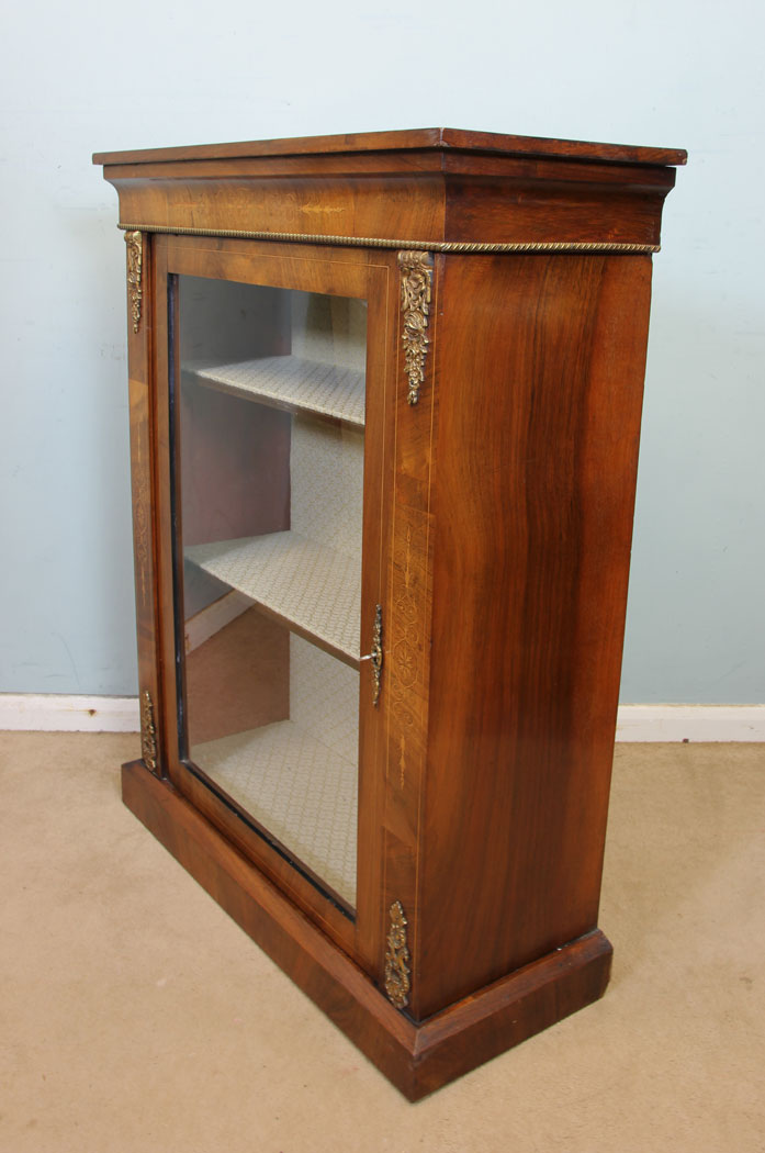 10864r15Antique Walnut Pier Cabinet.