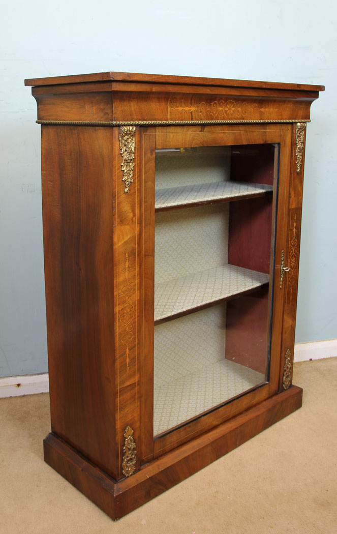 10864r16Antique Walnut Pier Cabinet.