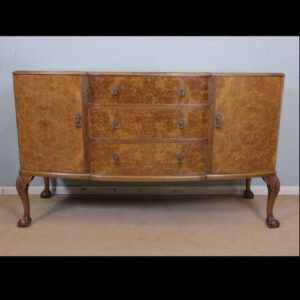 Antique Burr Walnut Sideboard Server.