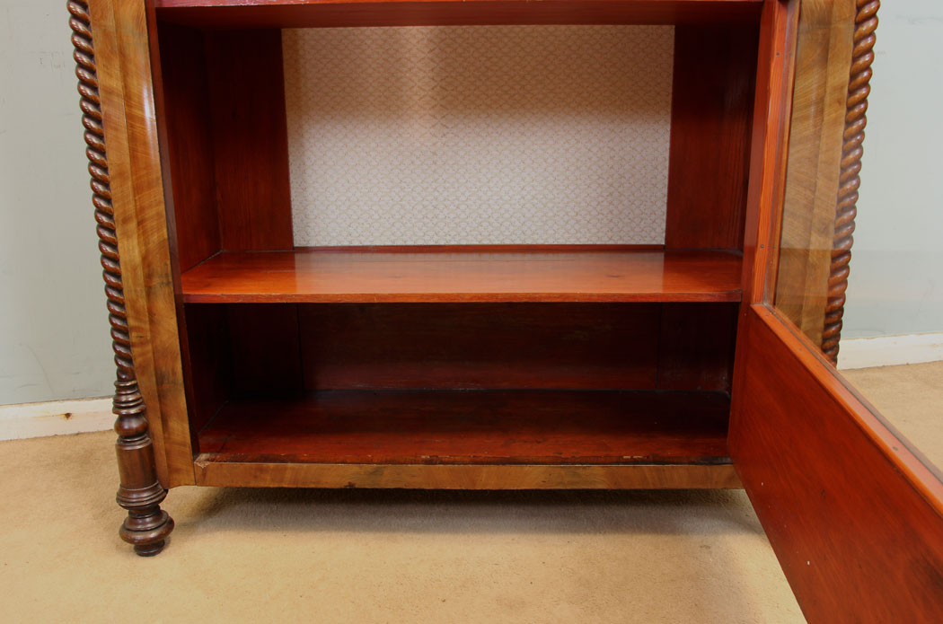 Antique Display Bookcase Cabinet.