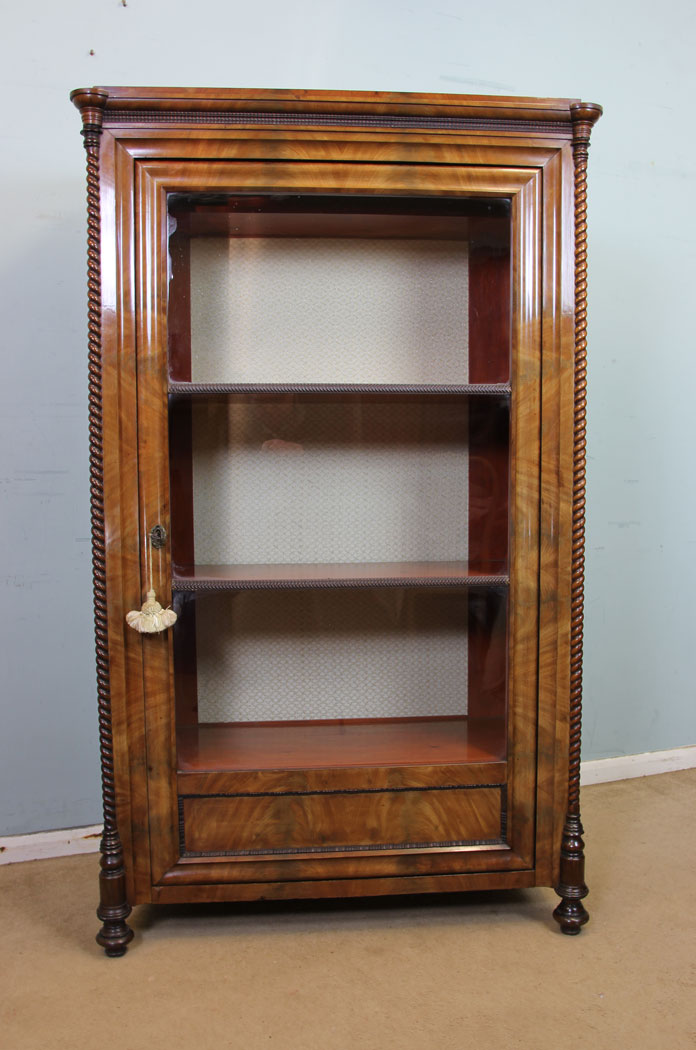 Antique Display Cabinet. Victorian,