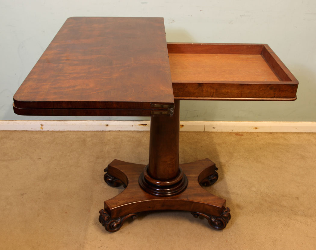 Antique Mahogany Card Games Table.