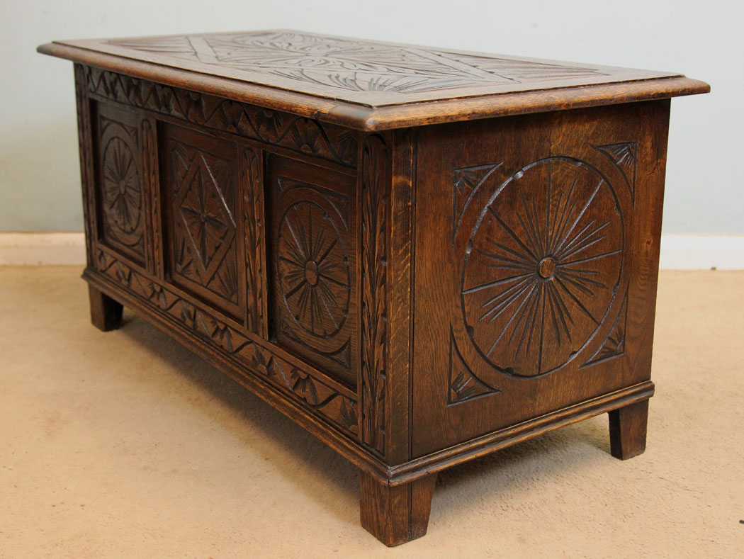 Antique Oak Chest,