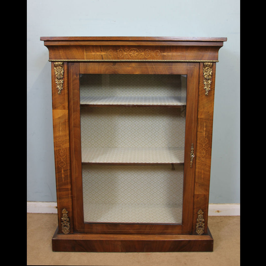 Antique Walnut Pier Cabinet.