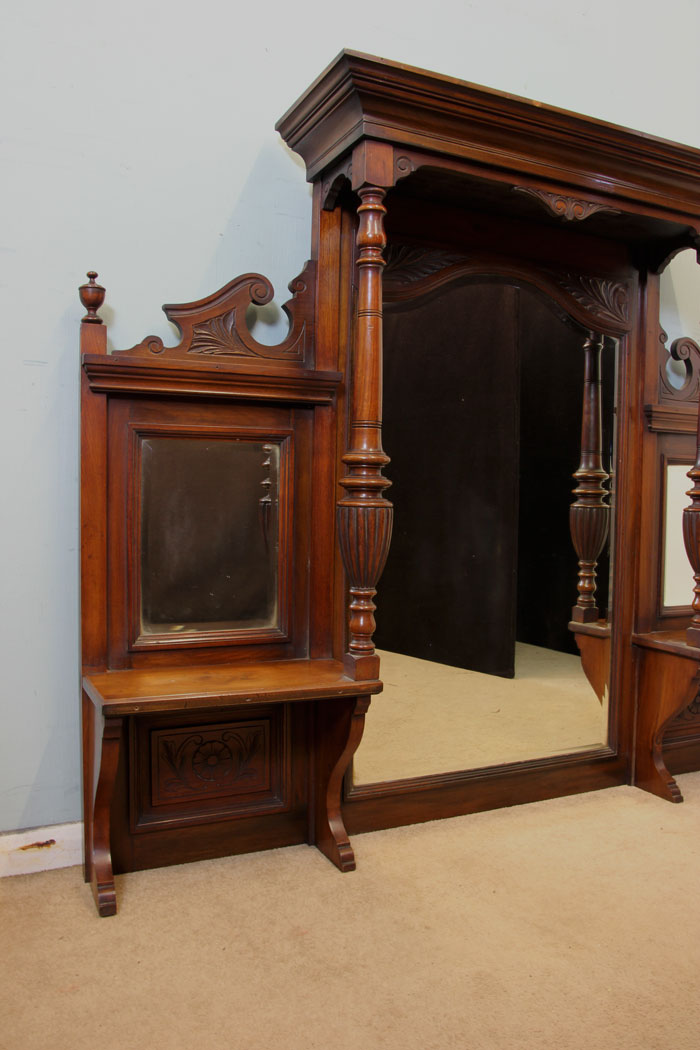 Antique Hall Overmantle Victorian Mirror,
