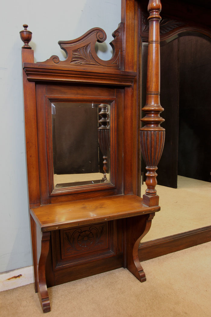 Antique Overmantle Victorian Mirror,
