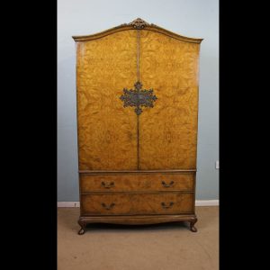 Antique Burr Walnut Wardrobe.