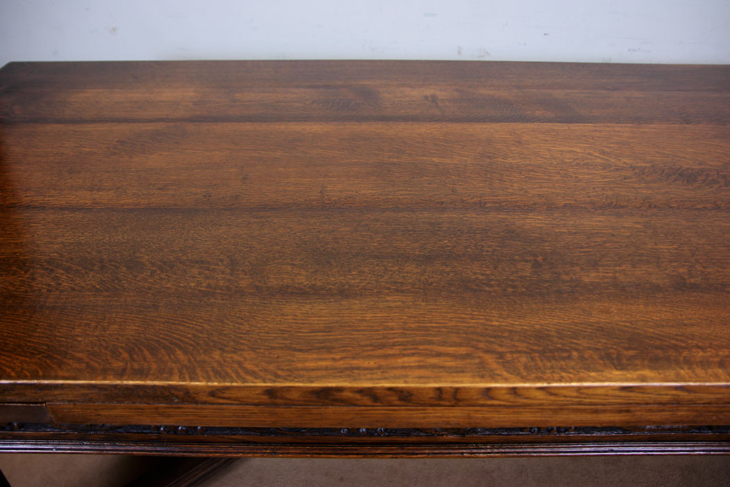 Huge Antique Refectory Drawleaf Table.