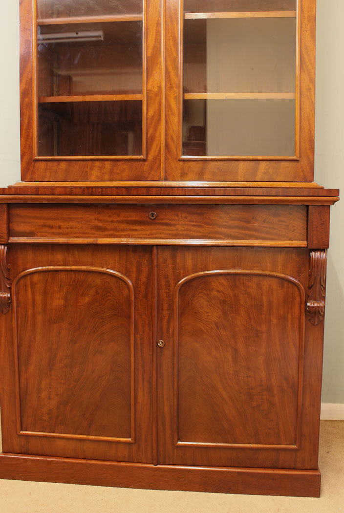 Mahogany Victorian Bookcase.