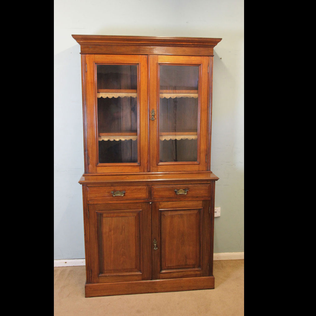 Antique Cupboard Bookcase, Two Door Cupboard Bookcase.