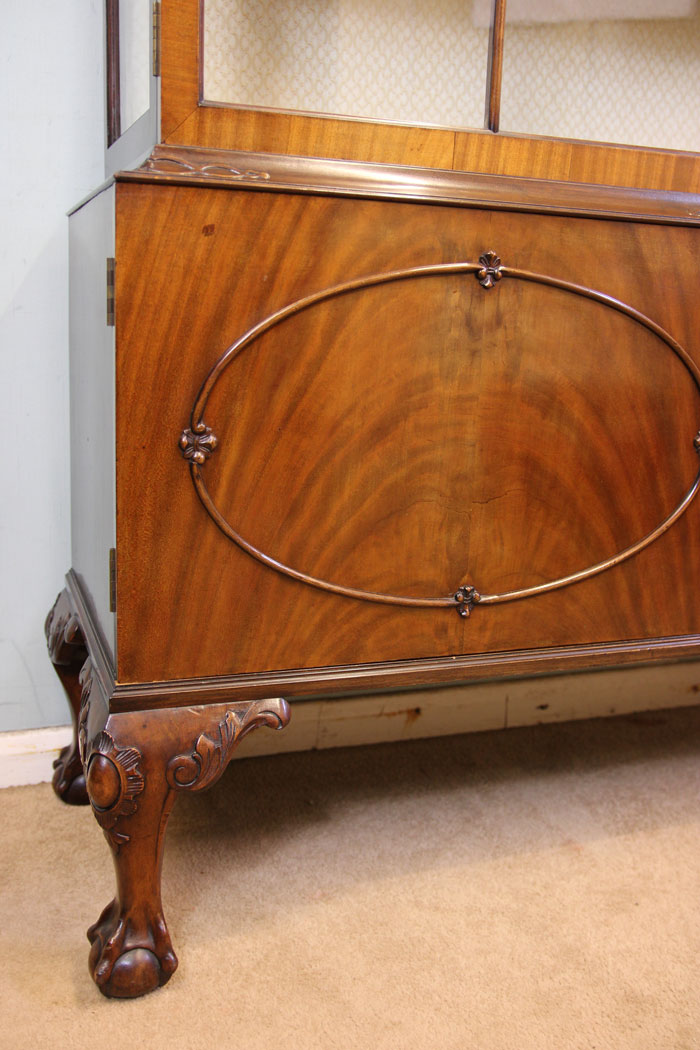 Antique Edwardian Mahogany Display Cabinet.
